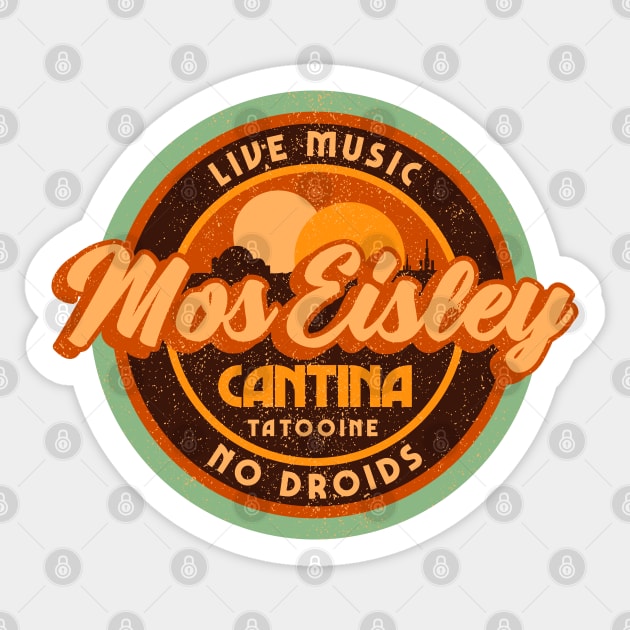 Mos Eisley Cantina Sticker by Sachpica